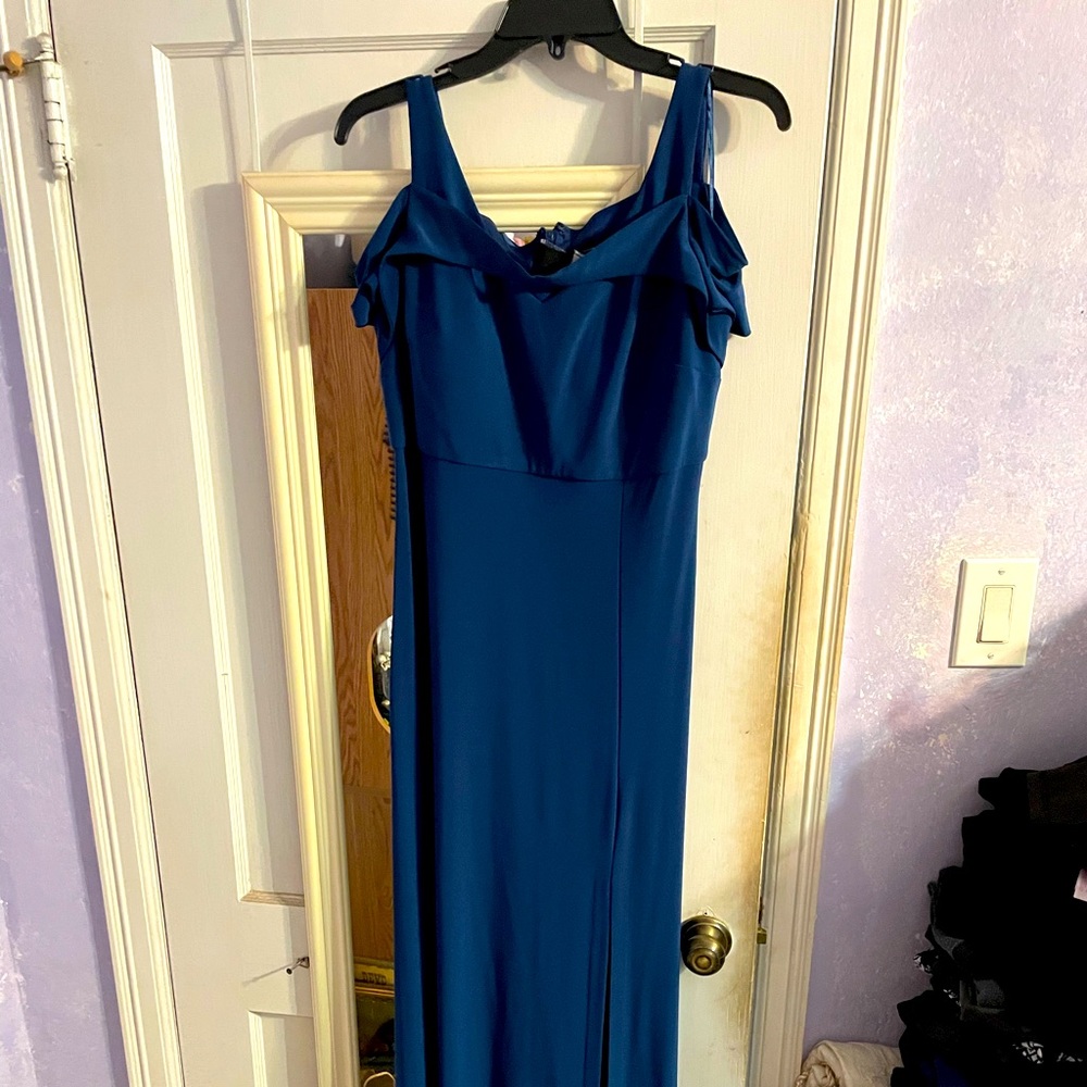 Blue long dress